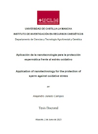 Tesis doctoral: Application of nanotechnology for the protection of sperm against oxidative stress